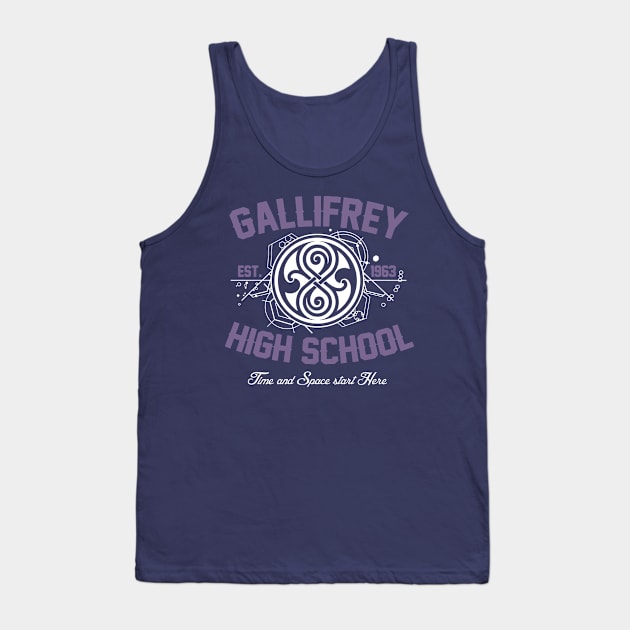 Gallifrey High School Tank Top by Arinesart